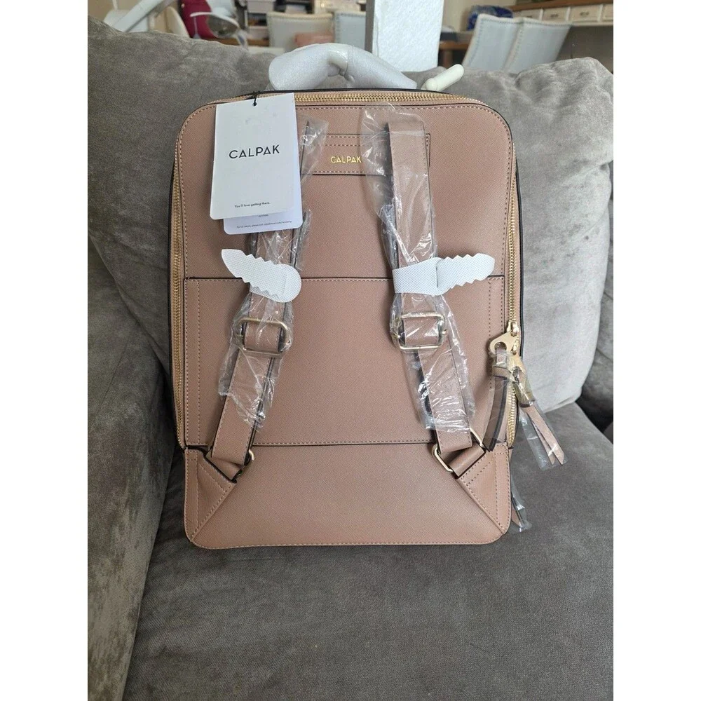 Calpak Kaya Laptop Backpack 15-inch in Latte